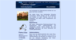 Desktop Screenshot of elektrohuber.com